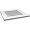 Ekena Millwork Vertical Surface Mount PVC Gable Vent: Non-Functional, w/ 3-1/2"W x 1"P Standard Frame, 20"W x 20"H GVPVE20X2001SN - alternate 4